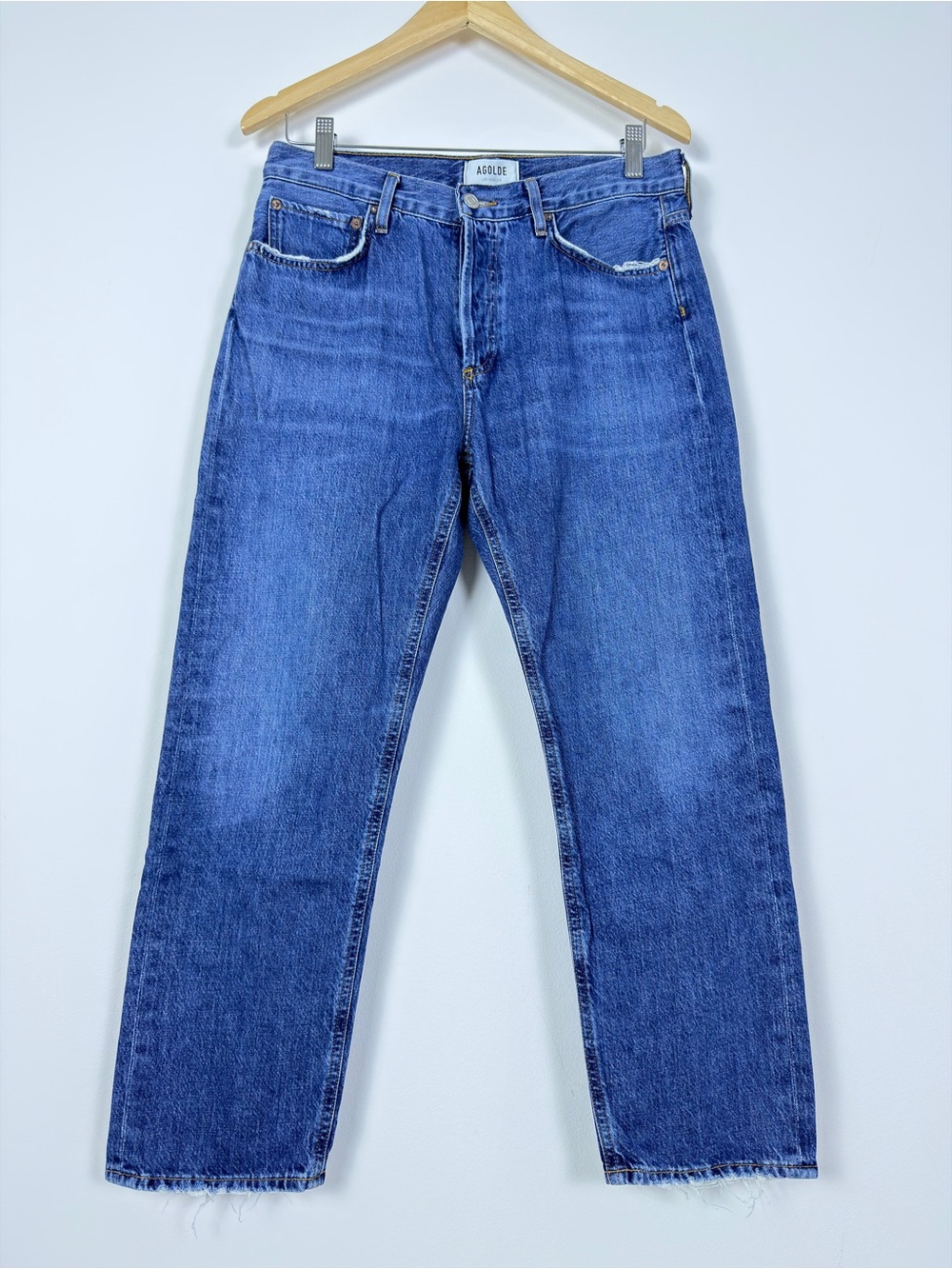 AGOLDE Parker Jeans Women’s Size 27 Blue Straight Leg High Rise